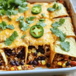 To make a tasty taco casserole, gather these main ingredients: - 1 lb ground turkey or beef - 1 small onion, finely chopped - 2 cloves garlic, minced - 1 can (15 oz) black beans, drained and rinsed - 1 can (10 oz) diced tomatoes with green chilies - 1 packet taco seasoning - 1 cup corn kernels (fresh, frozen, or canned) - 1 cup sour cream - 2 cups shredded cheddar cheese - 8 small corn tortillas, cut into quarters