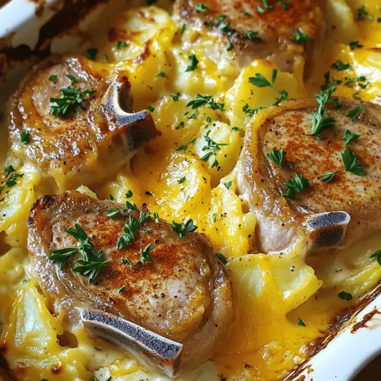 - 4 boneless pork chops - 2 tablespoons olive oil - Salt and pepper, to taste - 1 teaspoon garlic powder - 1 teaspoon onion powder