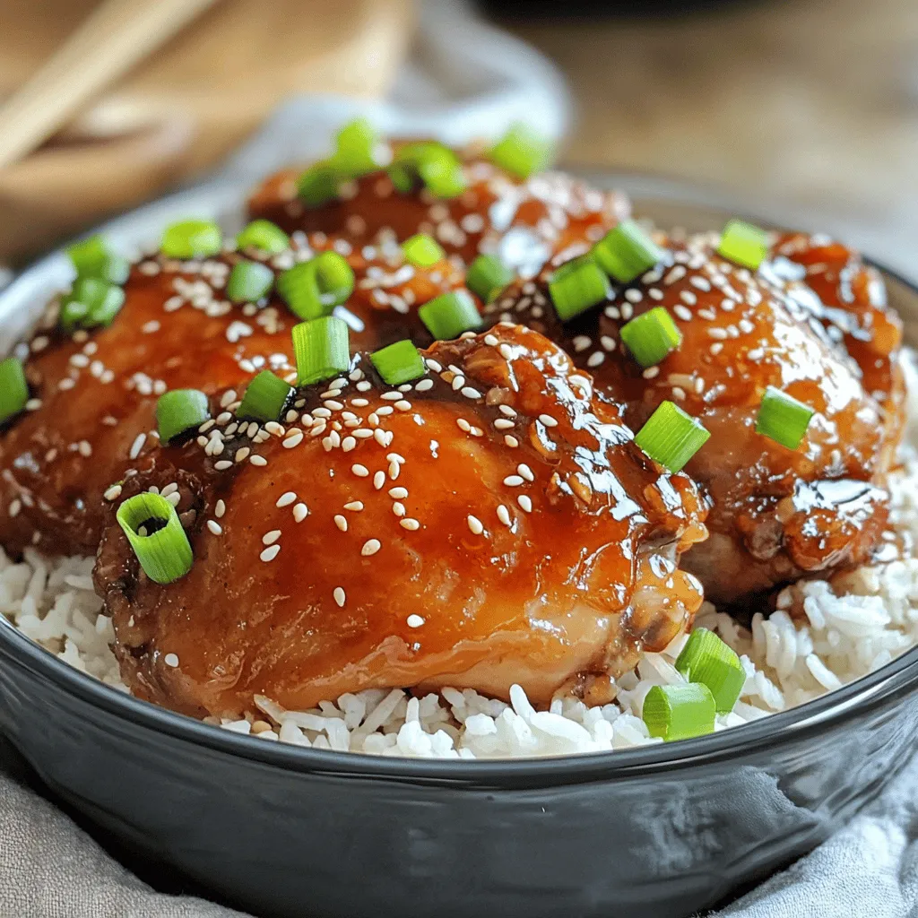 - 2 pounds boneless, skinless chicken thighs - 1/2 cup honey - 1/4 cup soy sauce (low sodium preferred) - 4 cloves garlic, minced - 1 tablespoon fresh ginger, grated - 1 tablespoon cornstarch - 2 tablespoons water - 1 tablespoon sesame oil - 1/2 teaspoon red pepper flakes (optional) - 3 green onions, sliced (for garnish) - Sesame seeds (for garnish)