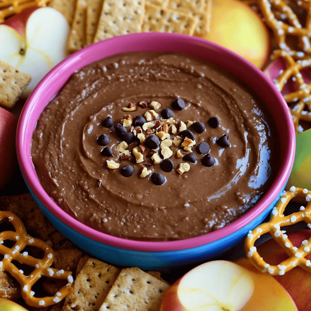 To make this chocolate chip cookie dough dip, gather these simple ingredients: - 1 cup all-purpose flour (heat-treated for safety) - 1/2 cup unsalted butter, softened - 1/2 cup granulated sugar - 1/4 cup packed brown sugar - 1 teaspoon vanilla extract - 1/4 teaspoon salt - 1 cup cream cheese, softened - 1/2 cup mini chocolate chips - 1/4 cup crushed nuts (optional, for texture) - Assorted dippers: graham crackers, apple slices, pretzels, or cookies Why heat the flour? Raw flour can carry germs. Heating it kills any germs. It's easy! Just put flour in a microwave-safe bowl. Heat it in 30-second bursts. Keep checking until it hits 160°F (70°C). Let it cool before using. This step keeps your dip safe and tasty. Want to jazz up your dip? You can add fun mix-ins. Try crushed nuts for crunch. Or, mix in different chocolate types like dark or white. You could also add sprinkles for color. Be creative! Just remember to keep it balanced so the flavors shine. If you want the full recipe, check out the details above. To start, gather all your ingredients. You need flour, butter, sugars, vanilla, salt, cream cheese, chocolate chips, and optional nuts. The prep time is quick—just about 10 minutes. First, heat the flour in the microwave. Use 30-second intervals until it reaches 160°F. This step kills any bacteria and makes it safe to eat. Let it cool down before you mix it in. In a mixing bowl, cream the softened butter, granulated sugar, brown sugar, and salt. Use an electric mixer for about 2-3 minutes. You want it fluffy and light. Next, add the softened cream cheese and vanilla extract. Mix until it is smooth. Now, gradually add the heat-treated flour. Mix on low speed until everything is well combined. Finally, gently fold in the mini chocolate chips and crushed nuts, if you want some crunch. Make sure they are evenly spread throughout. Transfer the dip to a colorful serving bowl. Smooth the top with a spatula. Chill it in the fridge for at least 30 minutes. This time lets the flavors blend nicely. When ready to serve, garnish with a sprinkle of chocolate chips. Arrange assorted dippers, like graham crackers or apple slices, around the bowl. This will make it look fun and inviting. For the full recipe, check out the complete details. To get the best texture for your cookie dough dip, start with softened butter and cream cheese. Mixing these well creates a smooth base. Make sure you gradually add the heat-treated flour. This helps prevent clumps and keeps the dip creamy. If it feels too thick, you can add a splash of milk. For a fluffier dip, mix it a bit longer after adding the flour. Store your dip in an airtight container. This keeps it fresh for longer. Make sure to chill it in the fridge if you’re not serving it right away. It can last about 3 to 5 days. If you want to keep it longer, consider freezing it. Just thaw it in the fridge and mix well before serving. For a fun party treat, serve this dip in a colorful bowl. I love to garnish it with extra chocolate chips on top. Arrange dippers like graham crackers, apple slices, or pretzels around the bowl. This makes a great presentation and adds flavor contrasts. You can even set up a dip bar with different dippers for guests to enjoy. {{image_2}} You can change the flavors of this cookie dough dip to match your taste. For a peanut butter twist, swap half the butter with peanut butter. This swap adds a rich and nutty flavor. You can also try mint extract instead of vanilla for a refreshing touch. Just use a small amount, as mint can be strong. Each of these changes makes the dip unique and exciting. If you have dietary needs, you can still enjoy this dip. For a gluten-free version, use gluten-free flour in place of regular flour. It works well and keeps the dip tasty. For a dairy-free option, replace cream cheese with a dairy-free cream cheese. Use coconut oil instead of butter for a dairy-free treat. These swaps make this dip safe for everyone to enjoy. While graham crackers and apple slices are great, you can get creative with dippers! Try using pretzels for a salty crunch. You can also use fresh strawberries or banana slices for a fruity choice. Even mini cookies work well for a fun twist. The options are endless, and each dipper adds its own flavor to the mix. To keep your chocolate chip cookie dough dip fresh, store it in the fridge. Use an airtight container to prevent air from drying it out. This helps keep the flavors bright. I recommend placing a layer of plastic wrap over the dip before sealing the container. This extra step locks in moisture. Your dip will stay good in the fridge for about 5 days. If you want to store it longer, you can freeze it. Place the dip in a freezer-safe container. It can last for up to 3 months in the freezer. Just remember to thaw it in the fridge before serving. If your dip seems a bit thick after storage, don't worry. You can easily revive it. Just take it out of the fridge and let it sit for a few minutes. Then, mix in a little cream cheese or a splash of milk. This will help bring back its creamy texture. Enjoy your delicious treat again! Yes, this dip is safe to eat raw. I heat-treat the flour to kill any bacteria. To do this, I microwave the flour until it reaches 160°F. This step is key for safety. It lets you enjoy the rich flavor of cookie dough without worry. Absolutely! You can make this dip a day ahead. Just prepare it, then chill it in the fridge. This helps the flavors blend together beautifully. It also saves you time on the day of your event. Just remember to let it chill for at least 30 minutes before serving. I love using a variety of dippers for this treat. Here are my favorites: - Graham crackers - Apple slices - Pretzels - Cookies Each of these brings a fun twist to the dip. The sweet and salty mix adds to the enjoyment. You can also get creative and try other options you love. Enjoy! In this post, we covered how to make a delicious dip from basic ingredients. We looked at the complete ingredient list, heat treatment, and optional mix-ins. The step-by-step instructions guided you through preparation, mixing, chilling, and serving. I shared tips for the right consistency and great storage practices. We also explored unique flavor variations and answered common questions. By following these steps, you can create a tasty dip that impresses at any gathering. Enjoy experimenting with flavors and making it your own!