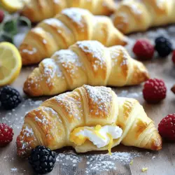 To make these delightful crescent cheese danishes, you will need a few simple ingredients. Here’s what you should gather: - 1 can refrigerated crescent roll dough - 8 oz cream cheese, softened - 1/3 cup granulated sugar - 1 teaspoon vanilla extract - Zest of 1 lemon - 1 egg (for egg wash) - Powdered sugar (for dusting, optional) - Fresh berries (for garnish, optional) Each ingredient plays a key role. The crescent roll dough gives a flaky base. Cream cheese adds a rich, creamy filling. Sugar sweetens the mix, while vanilla brings warmth. Lemon zest brightens the flavor, making it fresh and lively. The egg wash gives a golden color when baked. You can dust with powdered sugar for sweetness and use fresh berries as a tasty garnish. These ingredients blend well together, creating a perfect balance of flavors. Enjoy making these easy danishes! For the full recipe, check out the detailed instructions above. 1. Preheat your oven to 375°F (190°C). This step ensures even baking. 2. Line a baking sheet with parchment paper. It helps the danishes not stick. 3. In a medium bowl, mix the softened cream cheese, granulated sugar, vanilla extract, and lemon zest until smooth. This mixture gives a creamy filling. 1. Unroll the crescent roll dough. Separate it into triangles. You’ll see the lines to guide you. 2. Take one triangle of dough and place a tablespoon of the cream cheese mixture in the center. This is the heart of your danish! 3. Fold the dough over the filling to create a pocket. Pinch the edges to seal tightly. For fun, twist the ends or shape them. 4. Repeat with the rest of the dough and filling until all are filled. Each one is a little treasure. 1. In a small bowl, whisk the egg. Brush the tops of the danishes with the egg wash. This gives a golden color. 2. Place the prepared danishes on the lined baking sheet. Bake for 12-15 minutes, or until golden brown and puffed. Watch them rise and turn golden! 3. Once baked, remove them from the oven. Let them cool slightly. Dust with powdered sugar if you want. Garnish with fresh berries for a pop of color. For the full recipe, check the earlier sections. Enjoy these delicious treats! To get the best flakiness in your dough, start with cold ingredients. Keep the crescent roll dough in the fridge until you are ready to use it. When you bake the danishes, the cold dough creates steam, making them puff up nicely. For the cream cheese filling, mix it well. Use a hand mixer or a whisk. This makes it smooth and easy to spread. If it's too lumpy, it can be hard to seal the danishes. To boost flavor, try adding spices. Cinnamon or nutmeg can give a warm taste. A drop of almond extract adds a nice twist too. Lemon zest is key for freshness. It brightens the filling and balances the creaminess. Just a little zest goes a long way. Garnishing is fun! You can use fresh berries like strawberries or blueberries. They add color and flavor. Dusting with powdered sugar makes the danishes look special. It gives them a sweet finish. Just sprinkle lightly on top before serving. For more ideas, check out the Full Recipe for Crescent Cheese Danishes. {{image_2}} You can play with many fillings for your Crescent Cheese Danishes. Here are some ideas: - Fruit fillings: Try using raspberry or strawberry jam. These add a sweet and tart flavor. You can also use blueberry or peach for a change. - Savory variations: For a unique twist, add herbs and spices. Mix cream cheese with fresh basil or chives for a savory treat. You can also add some garlic for extra flavor. If you have dietary needs, there are easy ways to adapt this recipe: - Gluten-free options: Look for gluten-free crescent roll dough in stores. Many brands offer this, so you won’t miss out on the fun. - Vegan alternatives: Substitute the cream cheese with a vegan cream cheese. There are many great brands that taste just as good. Change your danishes with the seasons. Here are some fun ideas: - Holiday-inspired flavors: During the holidays, add spices like nutmeg or cinnamon. These spices bring out warm flavors and make your danishes festive. - Using seasonal fruits: In summer, use fresh berries. In fall, try pumpkin puree with cream cheese. Seasonal fruits keep your danishes fresh and delicious. For a complete recipe, check out the Full Recipe section. Enjoy making these delicious danishes! To keep your crescent cheese danishes fresh, store them in an airtight container. Place parchment paper between layers to avoid sticking. They stay good in the fridge for about 2 to 3 days. After that, the dough may get soggy, and the filling could lose flavor. To freeze danishes before baking, prepare them as usual. Place the unbaked danishes on a baking sheet and freeze them for about 1 hour. Once they are firm, transfer them to a freezer bag. They can stay frozen for up to 2 months. To reheat frozen danishes, bake them straight from the freezer. Preheat your oven to 375°F (190°C). Bake for about 15 to 18 minutes. Check until they are golden brown and puffed. For the best taste, serve danishes warm. The cream cheese filling is creamy and rich when heated. You can dust them with powdered sugar or add fresh berries for extra flavor. Cold danishes are fine, but they lose some texture and taste. The dough may not be as flaky, and the filling will be less creamy. Warm danishes offer a delightful and fresh experience. Enjoy them straight from the oven for the best treat! Can I use homemade dough instead of refrigerated? Yes, you can! Homemade dough works well. Just roll it thin and cut it into triangles. This may take more time, but the taste will be worth it. What can I substitute for cream cheese? You can use ricotta or mascarpone cheese. Both will give a nice texture. If you want a lower-fat option, use Greek yogurt. It adds a tangy taste and is creamy too. How do I know when they are done baking? Look for a golden brown color. If they puff up and turn golden, they are ready. You can also insert a toothpick to check if the filling is warm. Can I prepare them ahead of time? Yes! You can mix the filling a day before. Store it in the fridge. You can also shape the danishes and chill them until you are ready to bake. This makes it easy to serve fresh. What fruits pair best with cream cheese? Berries like strawberries, blueberries, and raspberries work great. Their sweetness balances the cream cheese flavor. You can also try peaches or apricots for a fun twist. How can I make them less sweet? Reduce the sugar in the filling. You can use only two tablespoons instead of one-third cup. Adding a touch of lemon juice can also brighten the flavor without extra sugar. To wrap up, we covered how to make delicious crescent cheese danishes. You learned about the simple ingredients and the easy steps for preparation, assembly, and baking. I shared tips to enhance flavor and presentation while exploring variations for dietary needs. Lastly, we discussed storage methods to keep your danishes fresh. These tips will help you create tasty treats for any occasion. Enjoy experimenting and sharing your creations!