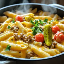 One-Pot Cheeseburger Pasta Flavorful Family Meal