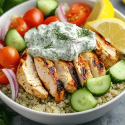 Flavorful Chicken Tzatziki Bowls Easy to Make at Home