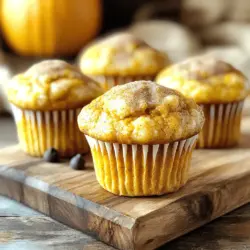 - 1 cup all-purpose flour - 1 cup whole wheat flour - 1 tablespoon pumpkin pie spice - 1 teaspoon baking soda - ½ teaspoon baking powder - ½ teaspoon salt - ½ cup granulated sugar - ½ cup brown sugar - 1 can (15 oz) pumpkin puree - 2 large eggs - ½ cup brewed coffee, cooled - ⅓ cup vegetable oil - 1 teaspoon vanilla extract - ½ cup chocolate chips or chopped nuts When I create Pumpkin Spice Latte Muffins, I love using a mix of flours. The all-purpose flour gives a light texture, while the whole wheat flour adds a nice nutty flavor. Pumpkin pie spice is key here. It brings that warm, cozy fall vibe. For the wet ingredients, I blend two sugars. Granulated sugar gives sweetness, and brown sugar adds a rich, deep flavor. Pumpkin puree is the star of this recipe. It keeps the muffins moist and adds a lovely color. Don’t forget the brewed coffee! It enhances the latte flavor and wakes up your taste buds. I like to use vegetable oil for moisture and a hint of vanilla for extra taste. If you want more fun, add chocolate chips or nuts. They bring a nice crunch and surprise in every bite. You can find the Full Recipe in this article. With these ingredients, you’ll create muffins that taste like a warm hug in the fall. - Preheat your oven to 350°F (175°C). - Line a muffin tin with paper liners or grease it with non-stick spray. - In a large bowl, whisk together the dry ingredients. - In another bowl, mix the sugars with the wet ingredients until smooth. - Gradually mix dry ingredients into wet ingredients until combined. - Scoop batter into the muffin tin and bake for 18-22 minutes. This method ensures your Pumpkin Spice Latte Muffins are fluffy and flavorful. Following the steps carefully will help you achieve the best results. For a detailed recipe, check out the Full Recipe. - Avoid overmixing the batter for a fluffier texture. - Check for doneness using a toothpick method. When you mix ingredients, stir gently. Overmixing can lead to tough muffins. You want them soft and light. Use a toothpick to test doneness. Insert it into the center of a muffin. If it comes out clean, your muffins are ready. If there's batter on the toothpick, bake them a bit longer. - Serve warm with a sprinkle of cinnamon sugar or maple syrup. - Pair with your favorite coffee for an enjoyable breakfast. To make your muffins shine, serve them warm. A sprinkle of cinnamon sugar adds sweetness. A drizzle of maple syrup makes them even better. Enjoy these muffins with a hot cup of coffee. This combination is perfect for a cozy morning. - Store in an airtight container for up to 3 days. - Freeze muffins for longer storage. Keep your muffins fresh by using an airtight container. They can last for three days at room temperature. For longer storage, freeze your muffins. Wrap them well to prevent freezer burn. They can last up to three months in the freezer. Just thaw them when you're ready to enjoy! {{image_2}} - Substitute all-purpose flour with a gluten-free flour blend. - Ensure your baking soda and baking powder are gluten-free. I love how easy it is to make these muffins gluten-free. You can still enjoy that warm, cozy flavor without the gluten. Just choose the right flour blend. This small swap lets everyone join in the fun. - Replace eggs with flax eggs or applesauce. - Use plant-based milk instead of brewed coffee. Going vegan with these muffins is simple. Using flax eggs or applesauce keeps the texture moist. Plus, plant-based milk adds a nice creaminess. Your muffins will still taste amazing, even without eggs or dairy. - Add different spices like nutmeg or cinnamon for a twist. - Experiment with different mix-ins, such as dried fruits. Don't be afraid to play with flavors. Nutmeg or extra cinnamon can change the vibe. You could also toss in some dried cranberries or raisins. Each twist brings a new taste to this fun recipe. The world of muffins is wide open! Keep muffins in a sealed container for up to 3 days. This keeps them fresh and moist. I recommend using a glass or plastic container with a tight lid. Avoid leaving them out in the open, as they can dry out quickly. Store in the refrigerator for extended freshness. This is a great option if you want to keep them longer. Just make sure to wrap them well or place them in an airtight container. They can stay fresh for about a week in the fridge. Freeze muffins in a freezer bag for up to 3 months. This is perfect for meal prep or if you want to save some for later. Before freezing, let them cool completely. Then, place them in a freezer-safe bag, removing as much air as possible. When you want to enjoy them, just thaw them overnight in the fridge or pop them in the microwave for a quick warm-up. For the full recipe, check out the instructions above! Typically, they last for 3 days at room temperature and up to 3 months in the freezer. To keep them fresh, store them in a sealed container. If you want to freeze them, make sure to wrap them well. This way, you can enjoy a warm muffin later. Yes, substitute dairy ingredients with plant-based options. Use almond milk or oat milk instead of regular milk. For butter, coconut oil works great. These swaps keep the muffins rich and delicious without dairy. Insert a toothpick in the center; if it comes out clean, they are done. You want them to be golden brown on top. If the toothpick has wet batter on it, bake them a bit longer. This simple test helps ensure a perfect muffin. Yes, you can fold in nuts or chocolate chips for added flavor and texture. Walnuts or pecans add a nice crunch. If you love chocolate, mix in some chips for extra sweetness. Just be careful not to overmix when you add them. In this article, we covered how to make tasty Pumpkin Spice Latte Muffins. We explored the ingredients you'll need, like flour, pumpkin puree, and spices. The step-by-step instructions guide you from mixing to baking. Remember, these muffins are easy to customize, whether you want them gluten-free or vegan. They store well, keeping your snacks fresh for days. Enjoy them warm with a touch of cinnamon. Happy baking!