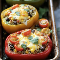 Stuffed Bell Pepper Boats Flavorful and Easy Recipe