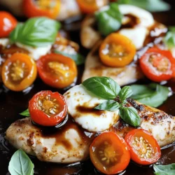 Balsamic Glazed Caprese Chicken Quick and Flavorful Dish