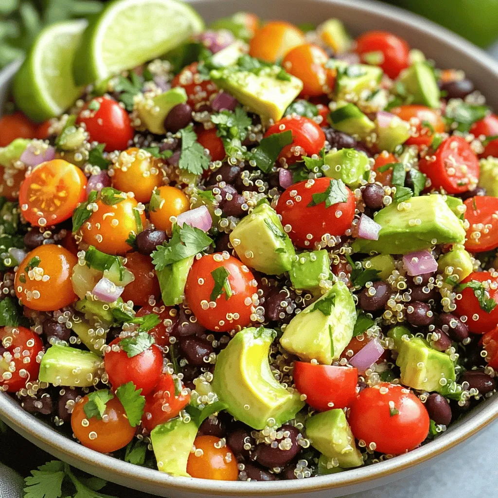 Zesty Quinoa Black Bean Salad Refreshing and Healthy