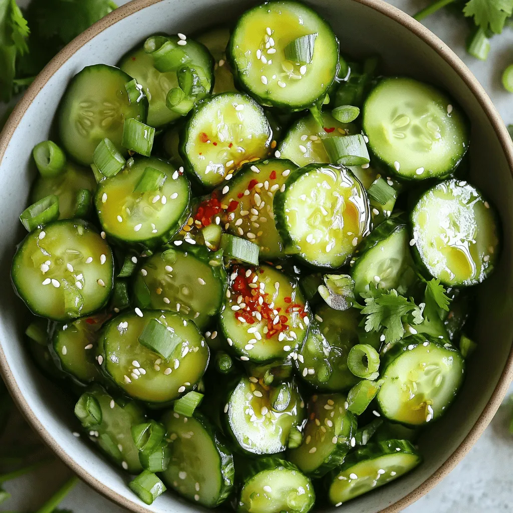 Smashed Cucumber Salad Fresh and Flavorful Delight