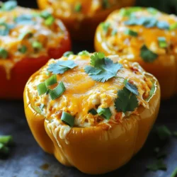Buffalo Chicken Stuffed Peppers Quick and Tasty Meal
