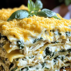 Cheesy Chicken Alfredo Lasagna One-Pan Delight