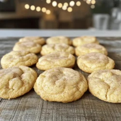 To make classic Snickerdoodle cookies, you need just a few key ingredients. Here’s what you'll need: - 1 cup unsalted butter, softened - 1 ½ cups granulated sugar - 2 large eggs - 1 teaspoon vanilla extract - 2 ¾ cups all-purpose flour - 2 teaspoons cream of tartar - 1 teaspoon baking soda - ½ teaspoon salt - 3 tablespoons granulated sugar (for coating) - 1 tablespoon ground cinnamon (for coating) Each ingredient plays a special role in making these cookies great. - Butter adds richness and flavor. It also helps create a soft and tender cookie. - Granulated sugar sweetens the dough. It helps the cookies spread as they bake. - Eggs provide moisture and bind the ingredients together. They give the cookies a nice lift. - Vanilla extract enhances the flavor, giving the cookies a warm, sweet taste. - All-purpose flour gives structure to the cookies. It provides the base for the dough. - Cream of tartar is key for that classic Snickerdoodle texture. It makes the cookies soft and chewy. - Baking soda acts as a leavening agent. It helps the cookies rise and become fluffy. - Salt balances the sweetness and enhances overall flavor. - Cinnamon-sugar coating adds a sweet and spicy finish. It gives the cookies their signature look and taste. If you need alternatives for your Snickerdoodle cookies, here are some options: - Vegan butter works well instead of regular butter. It keeps the cookies tasty while making them dairy-free. - Aquafaba can replace eggs for a vegan option. Use 3 tablespoons for each egg. - Gluten-free flour can be used instead of all-purpose flour. Ensure it's a blend made for baking to get the right texture. - Coconut sugar is a great substitute for granulated sugar. It adds a slight caramel flavor but may change the color of your cookies. These alternatives will allow anyone to enjoy classic Snickerdoodle cookies, no matter their dietary needs. For the complete recipe, check out the Full Recipe section. Start by preheating your oven to 350°F (175°C). This makes sure your cookies bake evenly. Next, take two baking sheets and line them with parchment paper. This helps prevent sticking and makes clean-up easy. In a large bowl, cream together 1 cup of softened unsalted butter and 1 ½ cups of granulated sugar. Mix until it looks light and fluffy. Then, add in 2 large eggs, one at a time. Make sure to mix well after each egg. Finally, stir in 1 teaspoon of vanilla extract for that lovely flavor. In another bowl, whisk together 2 ¾ cups of all-purpose flour, 2 teaspoons of cream of tartar, 1 teaspoon of baking soda, and ½ teaspoon of salt. Make sure these ingredients are well mixed. Gradually add this dry mix to your wet mixture. Mix until just combined, but be careful not to overmix. This keeps your cookies soft. In a small bowl, mix 3 tablespoons of granulated sugar with 1 tablespoon of ground cinnamon. This will be your tasty coating. Roll the dough into balls that are about 1 inch wide. Then, roll each ball in the cinnamon-sugar mix until they are well coated. Place the coated dough balls on your prepared baking sheets, leaving about 2 inches between each one. Bake in your preheated oven for 10-12 minutes. Look for the edges to be set and the tops slightly cracked. They may seem soft, but they will firm up as they cool. After baking, let them sit on the baking sheets for 5 minutes. Then transfer the cookies to a wire rack to cool completely. This step is key for that perfect texture. To get the best texture in your snickerdoodles, you need to control a few things. If you want chewy cookies, use less flour and bake them for a shorter time. This keeps them soft. For crispier cookies, add a bit more flour and bake them a little longer. Watch them closely to prevent burning. Baking snickerdoodles can be simple, but some mistakes can ruin your batch. Here are some key things to avoid: - Overmixing: This makes cookies tough. Mix just until combined. - Wrong oven temp: Always preheat your oven to 350°F. A cooler oven can lead to flat cookies. - Skipping the cream of tartar: This gives snickerdoodles their classic tang. Don't skip it! - Neglecting the cooling time: Let cookies cool on the baking sheet before moving them. This helps them set. To keep your snickerdoodles fresh, store them in an airtight container. They stay soft for up to a week at room temperature. If you want to keep them longer, freeze them. Just make sure to wrap them well in plastic wrap or use a freezer bag. They can last for up to three months in the freezer. When you’re ready to enjoy, just thaw them at room temperature. Try these tips to make your classic snickerdoodle cookies even better! For the full recipe, check out the section above. {{image_2}} You can make snickerdoodles even more fun by adding flavors. Try mixing in chocolate chips or chopped nuts. Walnuts or pecans add a nice crunch. You can also use butterscotch chips for a sweeter twist. These additions create a new layer of taste. I love how they change the cookie while keeping the classic snickerdoodle base. Seasonal flavors can bring a fresh vibe to your snickerdoodles. For fall, add pumpkin spice to the dough. Just mix in a teaspoon of pumpkin pie spice with the dry ingredients. This adds warmth and a cozy feel to the cookies. You can also try peppermint extract around the holidays. It gives a festive touch and a minty freshness that pairs well with cinnamon. The coating on snickerdoodles is classic, but you can switch it up. Instead of just cinnamon and sugar, try adding cocoa powder. Mix it with the sugar for a chocolatey coating. This gives the cookies a rich flavor twist. You can even add a dash of cayenne pepper for a spicy kick. Each variation keeps the cookie exciting and new. Try these ideas to make your next batch special! To keep your snickerdoodle cookies fresh, follow these tips: - Use an airtight container: This helps prevent them from drying out. - Separate layers with parchment paper: This stops them from sticking together. - Store at room temperature: They taste best when kept in a cool place. If you plan to eat them within a week, room temperature storage works well. Freezing snickerdoodles is simple and keeps them tasty. Here’s how to do it: 1. Cool the cookies: Let them cool completely after baking. 2. Place in a freezer-safe bag: Remove as much air as you can. 3. Label the bag: Write the date so you remember when you froze them. You can freeze dough balls too! Just roll them, coat in cinnamon sugar, and freeze before baking. When you want some, bake them right from the freezer. When stored properly, snickerdoodles last: - At room temperature: About 1 week. - In the freezer: Up to 3 months. If you see any signs of spoilage, like mold or an off smell, it’s best to discard them. Enjoy the delightful taste of your snickerdoodles! For the full recipe, check out the section above. Snickerdoodle cookies can be puffy or flat based on a few factors. The main reason is the amount of flour used. If you add too much flour, the cookies will be thicker and puffier. If you use less flour, they will spread out more and be flatter. Also, the temperature of your butter matters. Softened butter helps create air pockets, making cookies puff. Using cold butter leads to flatter cookies. You can use sugar substitutes in this recipe. However, it may change the texture and taste. If you choose a granular substitute, look for one that measures cup-for-cup like sugar. Some substitutes can make cookies less sweet. Always check the package for baking tips. Refrigerating the dough is not necessary, but it can help. Chilling the dough makes it firmer. This helps the cookies hold their shape while baking. If you have time, chill the dough for about 30 minutes. If you're short on time, you can bake right away. Snickerdoodles have a fun history! They likely come from the German word “Schneckennudeln,” meaning snail noodles. The name may refer to the shape of the dough. They became popular in America in the late 19th century. Today, Snickerdoodles are a classic cookie loved by many. You can find many variations and recipes, like the Full Recipe here, but the basic cinnamon-sugar flavor stays the same. In this post, we covered how to make classic Snickerdoodle cookies. We looked at essential ingredients and their roles. You learned step-by-step instructions for making the dough and baking. I shared tips for perfect texture and preventing common mistakes. We also explored fun variations and storage methods. Snickerdoodles are a treat anyone can enjoy, whether you stick to tradition or get creative. Now, you're ready to bake delicious cookies that friends and family will love. Enjoy the process and the sweet rewards!