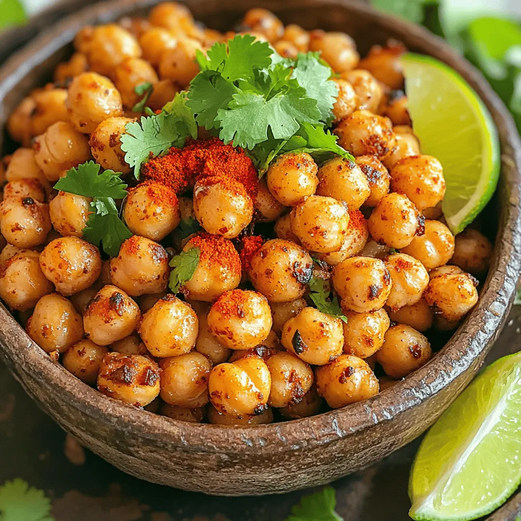 Chili Lime Roasted Chickpeas Crunchy Snack Delight