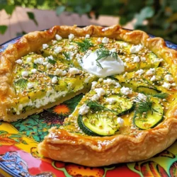 Zucchini and Feta Pie Flavorful and Simple Dish