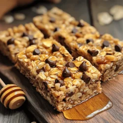 To make Healthy Peanut Butter Oat Bars, gather these key ingredients: - 2 cups rolled oats - 1/2 cup natural peanut butter - 1/4 cup honey or maple syrup - 1/4 cup unsweetened applesauce - 1/2 cup mixed nuts (almonds, walnuts, cashews), roughly chopped - 1/4 cup dark chocolate chips (optional) - 1/2 teaspoon cinnamon - 1/4 teaspoon salt These ingredients create a chewy, nutty treat. The oats give fiber, while peanut butter adds protein. Honey or maple syrup provide sweetness. Applesauce keeps the bars moist. Mixed nuts add crunch and healthy fats. You can add a few optional ingredients for more taste: - Dried fruits (like cranberries or raisins) - Coconut flakes - Chia seeds or flaxseeds These extras boost flavor and nutrition. Dried fruits add sweetness, while seeds increase fiber and omega-3s. Here’s a quick look at the nutrition value in each key ingredient: - Rolled oats: High in fiber, great for digestion. - Natural peanut butter: Packed with protein and healthy fats. - Honey or maple syrup: Natural sweeteners with some vitamins. - Unsweetened applesauce: Low in calories, adds moisture. - Mixed nuts: Rich in nutrients, good for heart health. - Dark chocolate chips: Antioxidants; enjoy in moderation. - Cinnamon: May help lower blood sugar levels. - Salt: Enhances flavor, but use in moderation. This recipe gives a balanced snack for energy and health. You can find the full recipe above if you want to try these bars. Start by gathering your ingredients. You will need: - 2 cups rolled oats - 1/2 cup natural peanut butter - 1/4 cup honey or maple syrup - 1/4 cup unsweetened applesauce - 1/2 cup mixed nuts (almonds, walnuts, cashews), roughly chopped - 1/4 cup dark chocolate chips (optional) - 1/2 teaspoon cinnamon - 1/4 teaspoon salt Next, preheat your oven to 350°F (175°C). Line an 8x8-inch pan with parchment paper. This makes it easy to lift the bars out later. In a large bowl, mix the rolled oats, cinnamon, and salt. Combine them well. In another bowl, blend the peanut butter, honey, and applesauce. Stir until it’s smooth. Now, pour the wet mix into the dry mix. Stir until all the oats are coated. Add in the chopped nuts and dark chocolate chips if you like. Mix again until everything is spread out evenly. Transfer this mixture to your pan. Press it down firmly with a spatula or your hands. Make sure it’s even. Bake in the oven for 20-25 minutes. Look for golden edges to know they are done. Once baked, take the pan out and let it cool for about 10 minutes. Use the parchment paper to lift the bars out of the pan. Place them on a wire rack to cool completely. After they cool, cut the bars to your desired size. Store them in an airtight container. For the full recipe, refer back to the main article. Enjoy your healthy peanut butter oat bars! To get the best texture, use rolled oats. They give a nice chew. You can also add more peanut butter for a creamier bar. Make sure you mix well so every oat is coated. Press the mixture firmly into the pan. This helps the bars hold together when cut. After you bake the bars, let them cool completely. Cut them into squares and store in an airtight container. They stay fresh for up to a week at room temperature. For longer storage, keep them in the fridge. You can also freeze them for up to three months. These bars work for many events. Serve them as a quick breakfast, snack, or dessert. You can add fruit on top for a fun twist. Try pairing with yogurt or milk for extra taste. For a party, slice them smaller as bite-sized treats. Check out the Full Recipe for more ideas! {{image_2}} You can easily swap peanut butter for other nut butters. Almond butter works well and adds a nice twist. Cashew butter is creamy and rich, perfect for a smooth texture. Sunflower seed butter is a great choice for those with nut allergies. Each nut butter gives a unique flavor and texture. Boost your oat bars by adding superfoods. Chia seeds are tiny but pack a big punch of nutrients. They add fiber and omega-3s. Flaxseeds are another great option, full of healthy fats. You can also toss in dried fruit like cranberries or blueberries for added vitamins. Each of these options will make your snack even healthier. If you need a gluten-free treat, it's simple to make a swap. Use gluten-free rolled oats instead of regular ones. This keeps the taste and texture while making it safe for gluten-free diets. You can also check the nut butter to ensure it is gluten-free. These adjustments let everyone enjoy these tasty bars. You can find the full recipe to try these variations and more. To keep your Healthy Peanut Butter Oat Bars fresh, store them in an airtight container. Place parchment paper between layers to avoid sticking. Keep them in a cool, dry place. This way, they stay tasty and last longer. For best results, consume them within one week. If you want a warm snack, reheating is easy. Place a bar on a microwave-safe plate. Heat for about 10-15 seconds. Check if it’s warm enough for your taste. You can also use an oven. Preheat to 350°F (175°C) and heat for about 5 minutes. This makes them soft and yummy again. Freezing is a great way to save some bars for later. Wrap each bar tightly in plastic wrap. Then, place them into a freezer-safe bag or container. They can last up to three months in the freezer. When you want one, just take it out and let it thaw at room temperature. You can also reheat it for a warm treat. Enjoy these easy and healthy snacks whenever you want! For the full recipe, check out the earlier section. Peanut butter is rich in protein and healthy fats. It supports muscle growth and keeps you full. Oats offer fiber, which aids digestion and helps with heart health. Together, they provide energy and nutrients for your body. Eating these bars can help you stay satisfied between meals. Yes, you can make these bars vegan! Simply replace honey with maple syrup. Make sure to use vegan chocolate chips if you choose to include them. The rest of the ingredients are already plant-based. This way, everyone can enjoy these tasty snacks. Homemade oat bars can last about one week stored at room temperature. Keep them in an airtight container to stay fresh. If you want to save them longer, you can freeze them. Thaw them in the fridge when you want a quick snack. For the full recipe, check out the details above. These peanut butter oat bars are easy to make and tasty. We covered key ingredients, steps for baking, and tips for the best texture. You can customize them with different nut butters or add superfoods. Storing bars properly keeps them fresh, and reheating brings back their deliciousness. When you understand these basics, making your own snacks at home becomes fun and simple. Enjoy your creations, and share them with others for happy snacking!