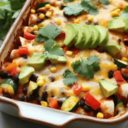 Vegetarian Enchilada Casserole Flavorful and Easy Meal