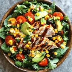 BBQ Ranch Chicken Salad Flavorful and Satisfying Meal