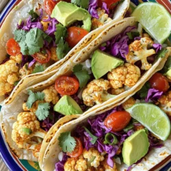 Spicy Roasted Cauliflower Tacos Flavorful Street Treat