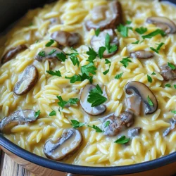 Creamy Mushroom Orzo Simple One Pot Delight