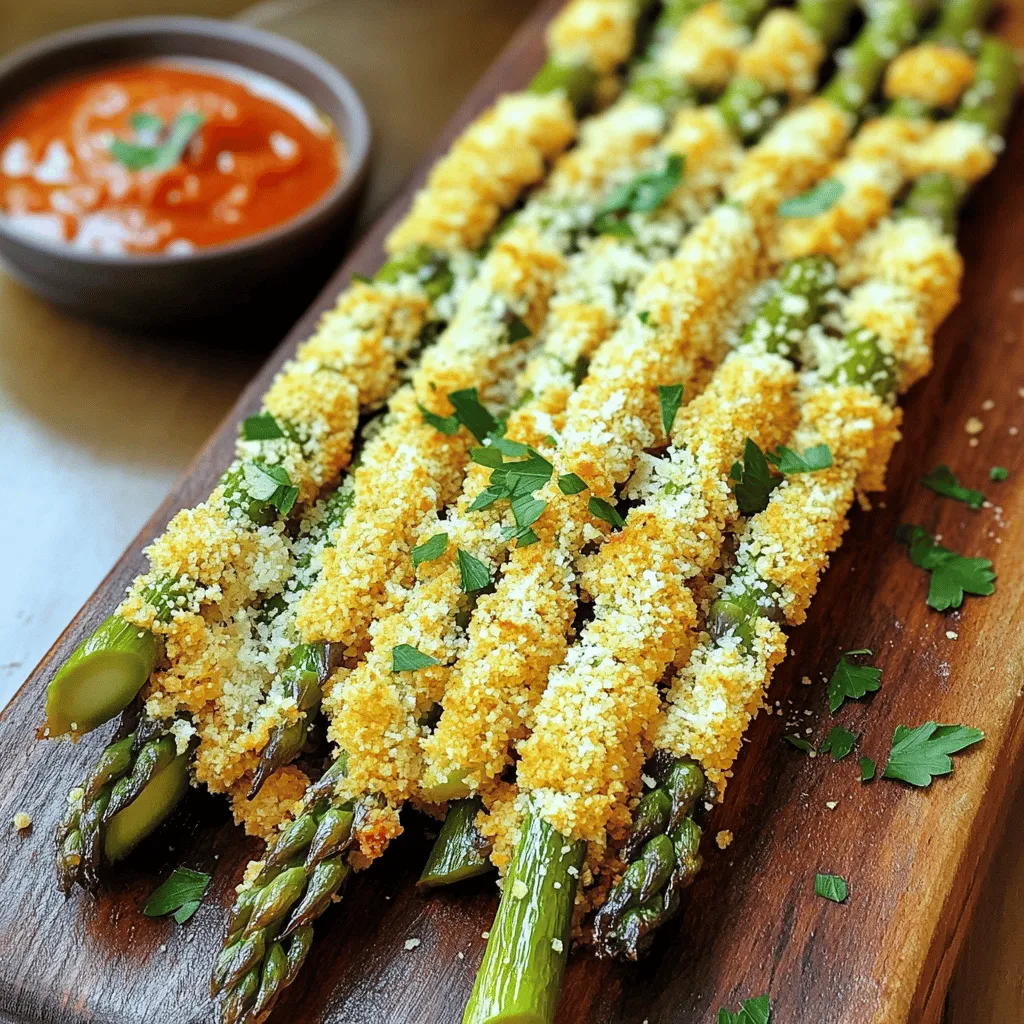 Garlic Parmesan Asparagus Fries Crunchy Delight Recipe