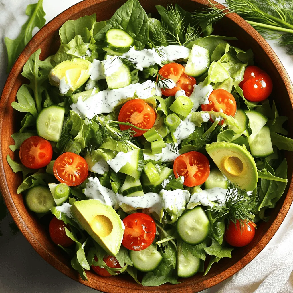 Simple Green Goddess Salad Fresh and Flavorful Dish