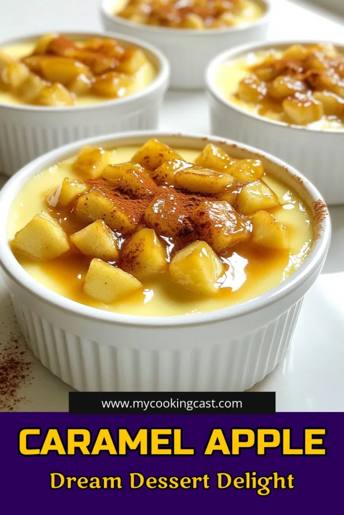 Indulge in the ultimate comfort dessert with this Caramel Apple Crème Brûlée recipe! This decadent treat combines creamy custard with caramelized apples and a crispy sugar topping that will delight your taste buds. Perfect for any occasion, it's surprisingly easy to make. Don't wait—click through for the full recipe and impress your friends and family today! #CaramelAppleBrulee #DessertRecipes #FallFlavors #SweetTreats