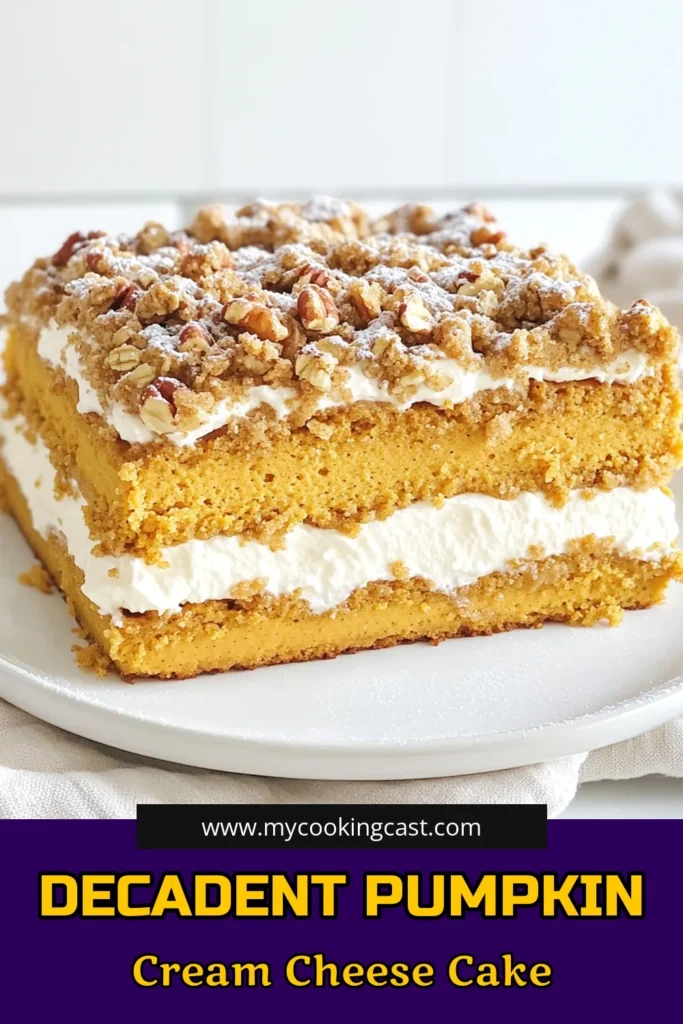 Indulge in the deliciousness of Pumpkin Cream Cheese Crumb Cake! This mouthwatering recipe combines spiced pumpkin batter, creamy filling, and a crunchy crumb topping for the ultimate fall treat. Perfect for gatherings or cozy nights at home, you won’t want to miss out! Click through to discover the step-by-step guide and tips to master this dessert. #PumpkinCake #FallBaking #DessertRecipes #YummyTreats