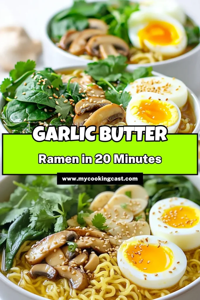 Indulge in these delicious Garlic Butter Ramen Bowls, the perfect blend of flavors that’s easy to make! With just a few simple ingredients, you can create a comforting meal that’s ready in under 20 minutes. From the rich garlic butter broth to the tender noodles and fresh veggies, this recipe will quickly become a family favorite. Click to explore this mouthwatering dish today! #RamenRecipes #GarlicButter #QuickMeals #ComfortFood