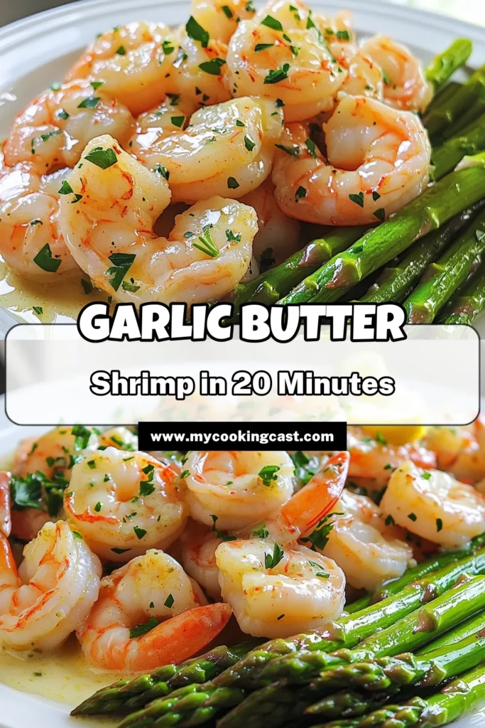 Indulge in Garlic Butter Shrimp & Asparagus Bliss with this quick and easy recipe! In just 20 minutes, savor succulent shrimp tossed in a rich garlic butter sauce paired with tender asparagus. Perfect for busy weeknights or a delicious dinner party. Don’t miss out on this delightful dish! Click to explore the recipe and elevate your meal today. #GarlicButterShrimp #ShrimpRecipes #HealthyDinner #QuickMeals