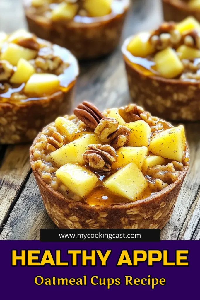 Wake up to the delicious aroma of Baked Apple Cinnamon Oatmeal Cups! These easy-to-make treats combine wholesome rolled oats, sweet apples, and a hint of cinnamon for the perfect breakfast or snack. Ideal for meal prep, they’re a hearty and healthy option that the whole family will love. Click through for the full recipe and instructions to whip up a batch today! #OatmealCups #HealthyBreakfast #MealPrep #FallRecipes