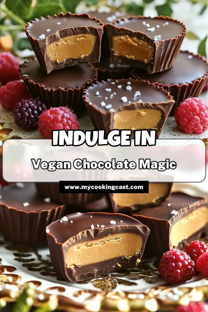 Satisfy your sweet tooth with these easy vegan chocolate peanut butter cups! Made with just a few simple ingredients and perfect for any occasion, these delightful treats are a dairy-free dream. Discover how to create these deliciously rich cups in under an hour and impress your friends and family. Click to explore the full recipe and make your own batch today! #VeganTreats #ChocolateLovers #HealthyDesserts #PeanutButterDelight