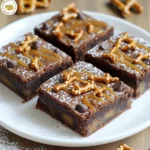 Here is what you need to make salted caramel pretzel brownies: - 1 cup unsalted butter (2 sticks) - 1 cup granulated sugar - 1 cup brown sugar, packed - 4 large eggs - 1 teaspoon vanilla extract - 1 cup all-purpose flour - 1 cup unsweetened cocoa powder - 1 teaspoon baking powder - 1/2 teaspoon salt - 1 cup pretzel pieces (roughly chopped) - 1/2 cup chocolate chips (semi-sweet or dark) - 1 cup salted caramel sauce (store-bought or homemade) These ingredients come together to form a rich, sweet, and salty treat. The balance of flavors makes these brownies a standout. The salty pretzels add the perfect crunch. Plus, the gooey caramel ties it all together. Each bite is a delightful mix of texture and taste. You can easily find these items at your local store. If you want, you can even make your own caramel sauce. This will add a personal touch to your brownies. Start by preheating your oven to 350°F (175°C). This step warms the oven so your brownies bake evenly. In a medium saucepan, melt 1 cup of unsalted butter over low heat. Once it's melted, take it off the heat. Let it cool for a minute. In a large bowl, mix 1 cup of granulated sugar and 1 cup of brown sugar with the melted butter. Stir until it's smooth. Next, add 4 large eggs, one at a time. Mix well after each egg. Then, add 1 teaspoon of vanilla extract. In another bowl, whisk together 1 cup of all-purpose flour, 1 cup of unsweetened cocoa powder, 1 teaspoon of baking powder, and 1/2 teaspoon of salt. Make sure all the dry ingredients are blended well. Gradually add the dry mix to the wet mix. Stir gently until just combined. Be careful not to overmix, as this can make the brownies tough. Fold in 1 cup of roughly chopped pretzel pieces and 1/2 cup of chocolate chips. This adds a nice crunch and flavor. Pour half of the brownie batter into your greased 9x13 inch pan. Spread it out evenly. Drizzle half of the 1 cup of salted caramel sauce over this layer. Pour the rest of the batter on top and spread it. Finally, drizzle the remaining caramel sauce on top. Bake the brownies in your preheated oven for 25-30 minutes. Check for doneness by inserting a toothpick in the center. It should come out with a few moist crumbs, not wet batter. Once baked, take the brownies out of the oven. Let them cool in the pan for about 15 minutes. If you used parchment paper, lift them out. Cut them into squares and enjoy! - Avoiding overmixing: When you mix the batter, stop as soon as you see no dry flour. Overmixing can make brownies tough. - Tips for fudgy brownies: Use more butter and less flour. This keeps them moist. You can also add an extra egg for richness. - Presentation ideas: Serve brownies on a nice plate. Dust them with powdered sugar for a fancy look. - Pairing with ice cream or toppings: A scoop of vanilla ice cream on top adds a creamy touch. You can also drizzle extra salted caramel on each piece for more flavor. - Storing brownies for freshness: Keep brownies in an airtight container at room temperature. This helps keep them soft. - Reheating instructions: To reheat, warm them in the microwave for 10-15 seconds. This makes them gooey and delicious again. {{image_2}} You can switch up your pretzel game. Try using flavored pretzels like chocolate or cheese. They add a fun twist. You can also choose gluten-free pretzels if needed. If you want a change, consider using other crunchy snacks. Crushed potato chips or popcorn give a nice salty bite. Each adds its own unique flavor to the brownies. You have options for the caramel, too. Homemade salted caramel brings a fresh taste. It allows you to control the saltiness and sweetness. Making your own can be fun and rewarding. Store-bought salted caramel is easy and quick. It saves time if you are in a hurry. Whichever you choose, the brownies will taste amazing. Nuts can add a nice crunch. Chopped pecans or walnuts work well. You can also try adding toffee bits for extra sweetness. Or mix in some mini marshmallows for a gooey texture. These mix-ins give your brownies a unique twist. Feel free to get creative with what you like. Just remember, balance is key for the best taste. To keep your salted caramel pretzel brownies fresh, store them in an airtight container. You can leave them at room temperature for up to three days. The flavors meld better this way. If you want them to last longer, put them in the fridge. Just remember, cold brownies can be a bit firmer. Let them sit out for a few minutes before serving. You can freeze these brownies for later enjoyment. First, let them cool completely. Then, cut them into squares. Wrap each piece in plastic wrap. Place the wrapped brownies in a freezer bag or container. They will stay fresh for about three months. To enjoy, simply thaw them in the fridge overnight or at room temperature for a few hours. Yes, you can use any chocolate you like. Dark chocolate adds a rich taste. Milk chocolate will make the brownies sweeter. I often use semi-sweet chocolate chips. They balance well with the saltiness of the pretzels. If you need an egg substitute, try using applesauce. Use 1/4 cup of applesauce for each egg. You can also use mashed bananas or flaxseed. Mix 1 tablespoon of flaxseed with 3 tablespoons of water for one egg. To check if the brownies are done, insert a toothpick in the center. If it comes out with a few moist crumbs, they are ready. You don’t want it to come out wet. Let them cool in the pan before cutting. Yes, you can! Just swap the all-purpose flour for a gluten-free flour blend. Make sure the blend has a good mix of starches and proteins. This will help the brownies hold together well. To make salted caramel sauce, you'll need sugar, butter, cream, and salt. Start by melting sugar in a pan over medium heat. Stir it until it turns amber. Add butter and stir until melted. Slowly mix in cream, then add salt to taste. Let it cool before using. These brownies are packed with flavor and fun twists. You mix butter, sugars, and eggs, then add dry ingredients. The pretzels and chocolate chips give a crunch, while the caramel adds sweetness. Remember, perfect brownies need attention. Avoid overmixing and check baking time. Enjoy serving them warm with ice cream or topping of your choice. Store them right for lasting goodness. These tips ensure you create a treat everyone will love.
