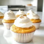 To make pumpkin cheesecake cupcakes, gather these key ingredients: - 1 cup pumpkin puree - 8 oz cream cheese, softened - 3/4 cup granulated sugar - 1/4 cup brown sugar - 2 large eggs - 1 teaspoon vanilla extract - 1 teaspoon ground cinnamon - 1/2 teaspoon ground ginger - 1/4 teaspoon nutmeg - 1/4 teaspoon salt - 1 cup all-purpose flour - 1/2 teaspoon baking powder - 1/4 cup unsalted butter, melted - 12 cupcake liners For a fun finish, consider these toppings: - Whipped cream - Pumpkin pie spice These add flavor and a festive touch to your cupcakes. If you need to swap ingredients, here are some ideas: - Use Greek yogurt instead of cream cheese for a lighter option. - Maple syrup can replace granulated sugar for a different sweetness. - Almond flour can stand in for all-purpose flour for a gluten-free option. These substitutions keep your cupcakes delicious while fitting your needs. First, set your oven to 350°F (175°C). This gives it time to warm up. While it heats, take a muffin tin and line it with 12 cupcake liners. This helps keep the cupcakes from sticking. In a large mixing bowl, combine 8 oz of softened cream cheese with 3/4 cup of granulated sugar and 1/4 cup of brown sugar. Beat these together until the mix is smooth. Next, add 1 cup of pumpkin puree, 2 large eggs, and 1 teaspoon of vanilla extract. Mix in 1 teaspoon of ground cinnamon, 1/2 teaspoon of ground ginger, 1/4 teaspoon of nutmeg, and 1/4 teaspoon of salt. Stir until everything is well blended. In a second bowl, whisk together 1 cup of all-purpose flour and 1/2 teaspoon of baking powder. This helps to aerate the flour. Slowly add this dry mix to the pumpkin mixture. Fold gently with a spatula until just combined. Take care not to overmix, as this can make the cupcakes dense. Use a spoon to fill each cupcake liner about 2/3 full. This gives them space to rise while baking. Place the muffin tin in the oven and bake for 18-22 minutes. To check if they are done, insert a toothpick into the center. If it comes out clean, they are ready. Once baked, take the tin out of the oven and let the cupcakes cool for 10 minutes. Then, carefully move them to a wire rack to cool completely. When ready to serve, top each cupcake with whipped cream and sprinkle some pumpkin pie spice on top for a festive touch. Enjoy! To make your cheesecakes fluffy, use room temperature cream cheese. This helps it mix smoothly. Beat the cream cheese well with the sugars until it's light. Make sure not to overmix the batter once you add the flour. Overmixing can make your cupcakes dense. One common mistake is filling the liners too full. Fill them only 2/3 full to allow room for rising. Another mistake is not letting the cream cheese soften. Cold cream cheese does not mix well. Also, avoid opening the oven door while baking. This can cause the cupcakes to sink. For a creamy filling, mix the ingredients in the right order. Start with cream cheese and sugars, then add pumpkin and eggs. Make sure to blend until smooth. Adding spices like cinnamon and ginger enhances flavor without making it gritty. Always fold in dry ingredients gently to keep the mixture light. {{image_2}} To make gluten-free pumpkin cheesecake cupcakes, swap all-purpose flour for a gluten-free blend. You can find many good mixes at the store. Just check the ingredients to ensure they work for baking. Follow the same steps as the regular recipe. The cupcakes will still be light and tasty. You can add chocolate or caramel swirls to your cupcakes. To do this, melt chocolate or caramel. After mixing the batter, pour half into the liners. Then drizzle some melted chocolate or caramel over the batter. Finally, add the rest of the batter on top. Use a toothpick to swirl it around. This adds a sweet twist to each bite. Making vegan pumpkin cheesecake cupcakes is easy. Replace cream cheese with a vegan cream cheese. Use flax eggs instead of regular eggs. To make one flax egg, mix one tablespoon of ground flaxseed with two and a half tablespoons of water. Let it sit for five minutes to thicken. For the butter, use coconut oil or a vegan butter substitute. These changes keep the flavor while making it plant-based. To keep your pumpkin cheesecake cupcakes fresh, start by letting them cool completely. Place them in an airtight container. This helps seal in moisture and flavor. Store them at room temperature for up to two days. If you want to keep them longer, refrigerate them. They will stay fresh for about a week in the fridge. Just remember, the colder they get, the denser they may become. Freezing is a great option for long-term storage. First, wrap each cupcake tightly in plastic wrap. Then, place them in a freezer bag or airtight container. This prevents freezer burn. You can freeze them for up to three months. When you’re ready to enjoy, simply remove them from the freezer and let them thaw in the fridge overnight. If you want a warm treat, reheating is easy. Preheat your oven to 350°F (175°C). Place the cupcakes on a baking sheet. Warm them for about 8-10 minutes. This will bring back their soft texture and enhance the flavors. You can also use a microwave for quicker results. Heat them for 10-15 seconds at a time until warm. Just watch closely, so they don’t get too hot! You can use silken tofu or vegan cream cheese. Blend them until smooth. This will keep your cupcakes creamy and rich. Yes, you can make the batter one day before baking. Store it in the fridge. Just be sure to stir it gently before filling the liners. You can use sweet potato puree or butternut squash puree. Both give a nice flavor and texture. Make sure they are smooth and creamy. Insert a toothpick into the center of a cupcake. If it comes out clean, they are done. Bake for 18-22 minutes for best results. Absolutely! You can try apple pie spice or chai spice. These will add a unique twist to your cupcakes. Adjust the amounts to taste. You’ve learned about making delicious pumpkin cheesecake cupcakes. We covered the ingredients, step-by-step instructions, and tips for great results. I shared ways to adapt the recipe for different diets and how to store your cupcakes for freshness. Remember, practice makes perfect! Try different toppings and variations to find what you love most. Enjoy baking these tasty treats and share them with friends and family. Your kitchen will be filled with joy and smiles.