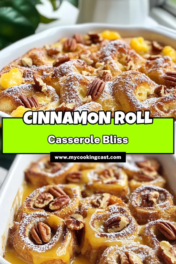 Looking for a delicious and easy breakfast option? Try this Cinnamon Roll French Toast Casserole, a perfect blend of cinnamon roll goodness and French toast delight! This Easy Breakfast Casserole combines the magic of a baked French toast casserole with your favorite cinnamon rolls for a cozy morning treat. Perfect for brunch or family gatherings, this French Toast Bake Recipe will impress everyone! Don’t miss out—save it for your next breakfast! #CinnamonRollCasserole #FrenchToastBake #EasyBreakfast #BakedFrenchToast