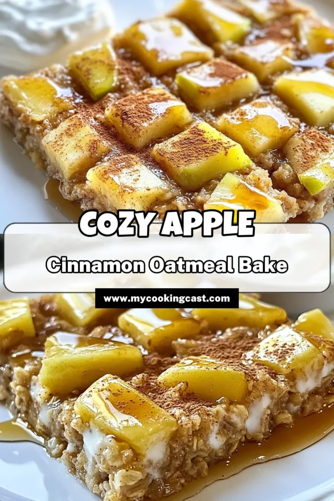 Enjoy a warm, comforting dish with this delicious apple cinnamon baked oatmeal, perfect for a healthy breakfast or an easy oatmeal dessert recipe. Our healthy baked oatmeal recipe features rolled oats, fresh apples, and a hint of cinnamon, creating a delightful oatmeal breakfast casserole. Bake it simply and serve it warm for a satisfying start to your day. Don't miss out—save this recipe now! #HealthyEating #BakedOatmeal #OatmealBreakfast #EasyRecipes