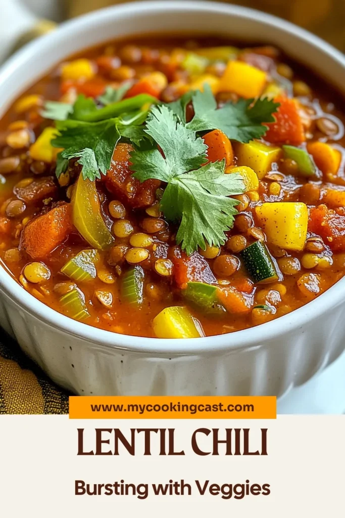 Enjoy a delicious and nutritious veggie lentil chili that's packed with flavor and perfect for hearty vegetarian meals. This plant-based chili recipe is one of the easiest lentil recipes you can make, using ingredients like green lentils, vibrant veggies, and zesty spices. It's not only a great choice for healthy lentil recipes but also a family favorite. Try this recipe today and savor every bite! #VeggieLentilChili #HealthyRecipes #PlantBasedChili #VegetarianMeals