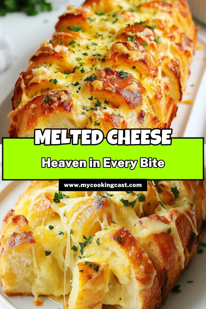 Indulge in the ultimate comfort food with this Cheesy Garlic Pull-Apart Bread! This easy sourdough garlic bread recipe features layers of gooey mozzarella and Parmesan, all infused with rich garlic butter for a homemade cheesy bread experience that’s irresistibly delicious. Perfect for gatherings or a cozy night in, this Easy Mozzarella Pull-Apart Bread recipe is sure to impress. Save this recipe now, and treat your taste buds! #CheesyGarlicBread #GarlicButterBread #SourdoughRecipes #PullApartBread