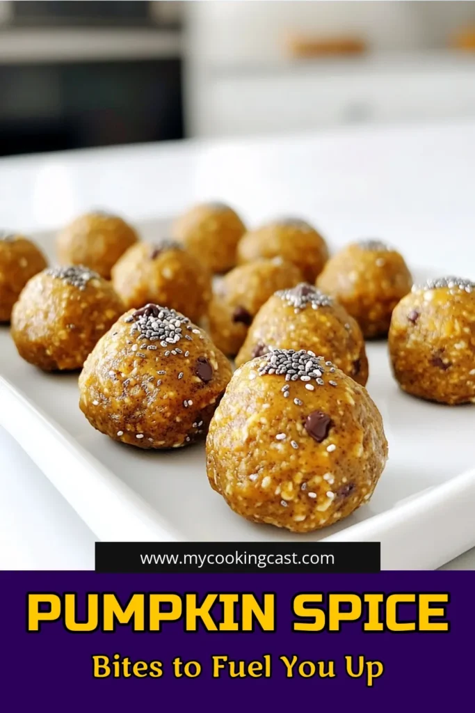 Fuel your day with these delicious Pumpkin Spice Energy Bites! Perfect for a quick snack, these simple no-bake bites are loaded with nutritious ingredients like oats, pumpkin puree, and chia seeds, making them both tasty and healthy. Ready in just 45 minutes, they are great for meal prep and on-the-go energy. Click through for the full recipe and enjoy the flavors of fall any time! #PumpkinSpice #EnergyBites #HealthySnacks #NoBakeRecipes