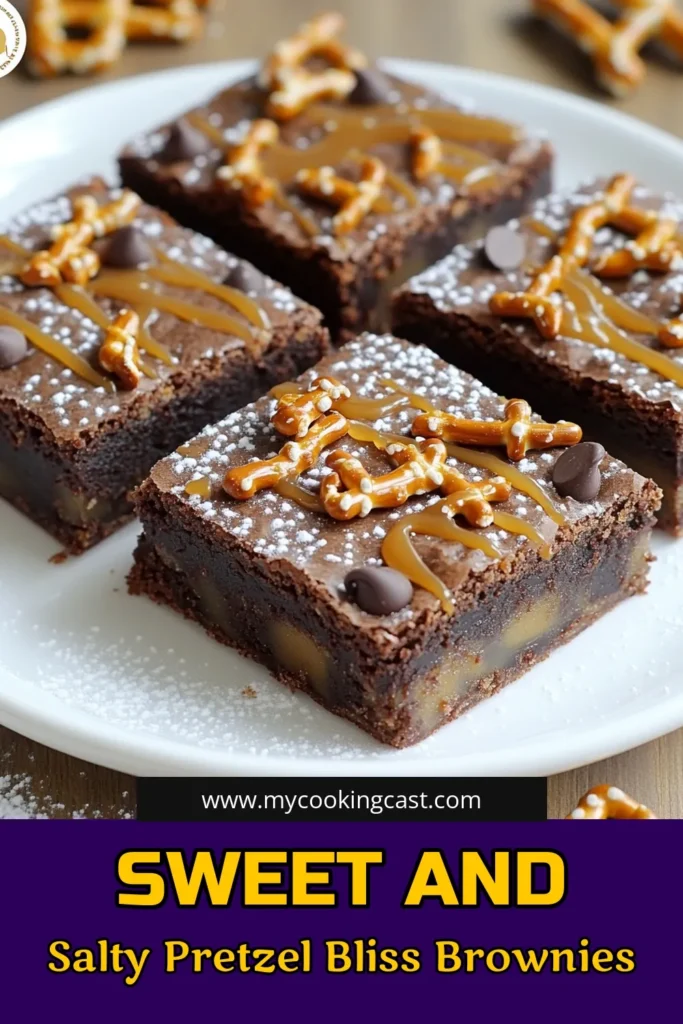 Indulge in the perfect blend of flavors with these Sweet & Salty Pretzel Brownies! This simple yet decadent recipe combines rich chocolate, crunchy pretzels, and luscious salted caramel for a treat that’s hard to resist. Ready in just 55 minutes, it’s perfect for gatherings or a special dessert night. Click to explore the full recipe and delight your taste buds today! #PretzelBrownies #DessertRecipes #SweetAndSalty #BakingFun