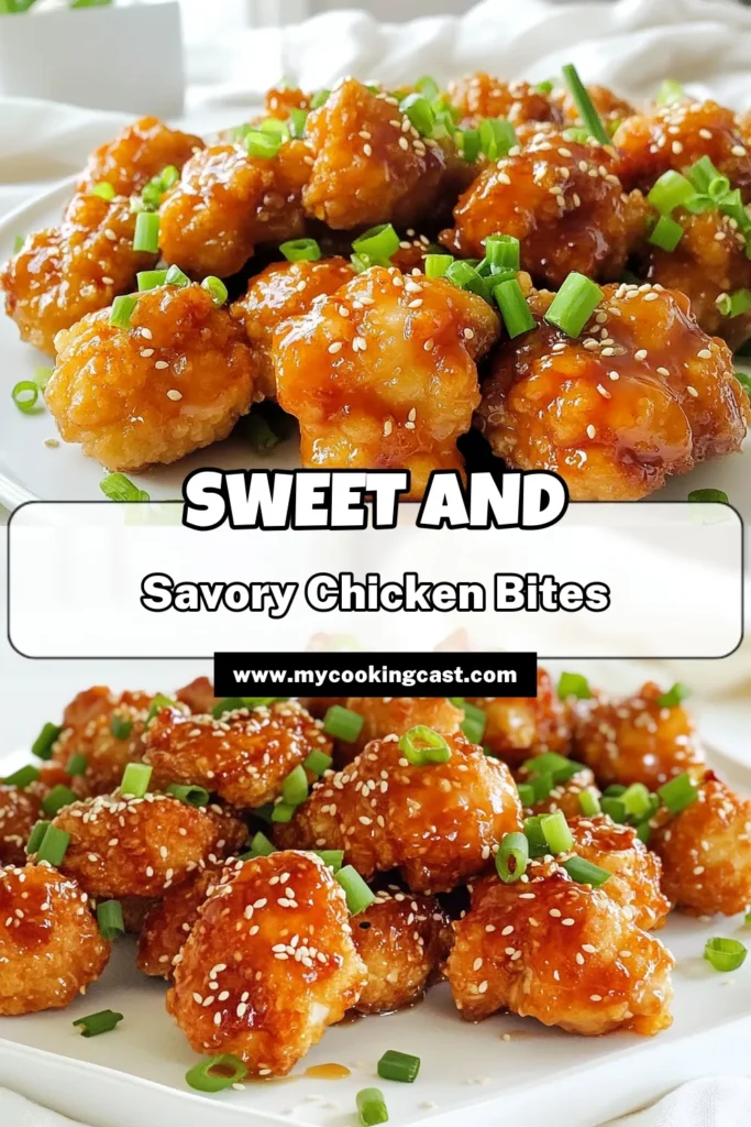 Satisfy your cravings with these delicious Honey Garlic Chicken Bites! Made with tender chicken, a sweet and savory marinade, and cooked to crispy perfection in the air fryer, this easy recipe will delight your taste buds. Perfect for appetizers or a family dinner, explore how simple ingredients can create a mouthwatering dish. Click through for the full recipe and impress your loved ones tonight! #HoneyGarlicChicken #AirFryerRecipes #ChickenBites #EasyDinnerIdeas