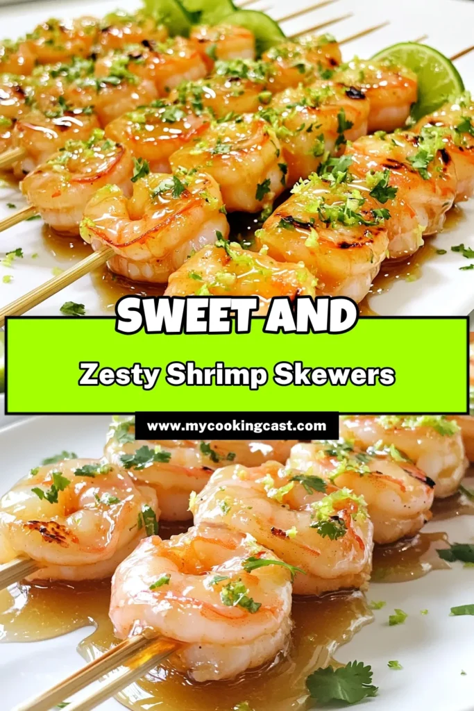 Get ready to savor the vibrant flavors of Honey Lime Shrimp Skewers! These delicious shrimp are marinated in a sweet and tangy honey-lime sauce, making them the perfect grill option for any gathering. Easy to prepare and packed with taste, they’ll have everyone coming back for more. Click through to discover the full recipe and impress your guests tonight! #HoneyLimeShrimp #ShrimpRecipes #GrilledShrimp #SummerRecipes