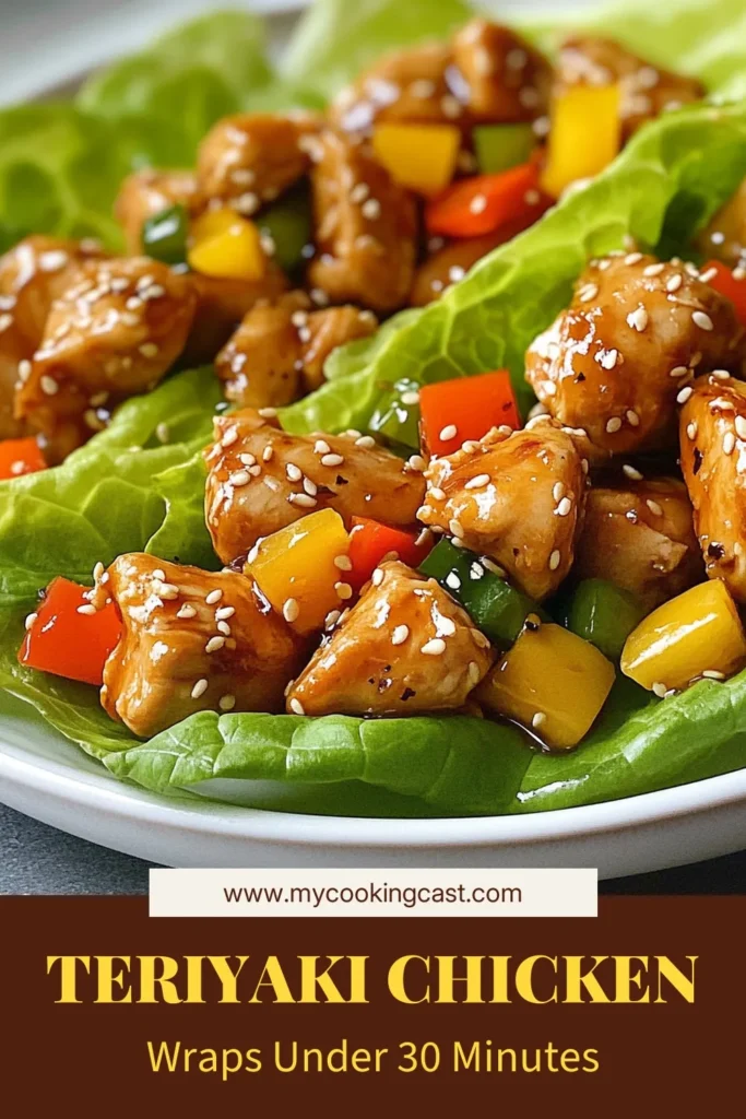 Looking for a delicious and healthy dinner option? Try these Teriyaki Chicken Lettuce Wraps! Packed with savory flavor and great crunch, this easy lettuce wrap recipe is perfect for a low-carb chicken dinner. Enjoy the tasty combination of marinated chicken, fresh veggies, and a sweet teriyaki sauce. Perfect for meal prep or a cozy weeknight meal. Save this healthy chicken recipe for your next dinner! #HealthyRecipes #LowCarb #DinnerIdeas #LettuceWraps