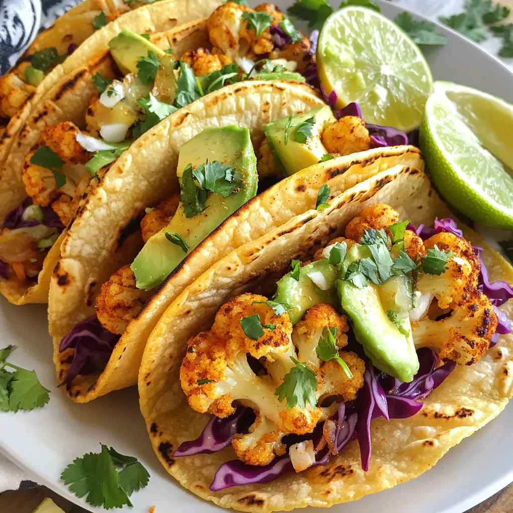 Roasted Cauliflower Tacos Flavorful and Nutritious Meal