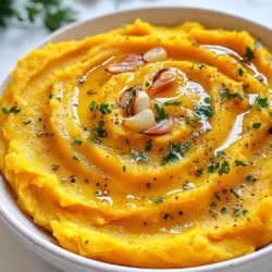 Roasted Garlic Sweet Potato Mash Creamy Infusion