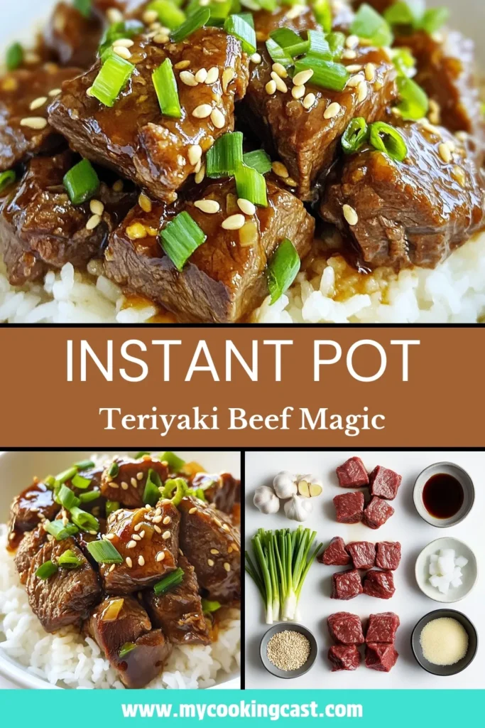 Discover the ultimate Instant Pot teriyaki beef recipe that will elevate your dinner game! This easy teriyaki beef recipe features tender beef chuck roast cooked in a savory homemade teriyaki sauce. Ready in just an hour, it's perfect for quick pressure cooker meals that impress. Serve it over rice or noodles for a delicious family meal. Save this homemade delight for your next dinner! #InstantPotRecipes #TeriyakiBeef #EasyDinner #PressureCookerMeals