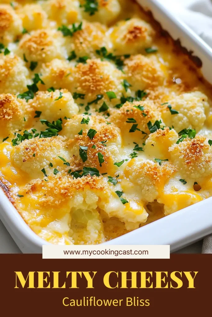 Indulge in this creamy and delicious Cheesy Cauliflower Gratin, perfect for a comforting side dish or a vegetarian main! This easy cauliflower gratin features tender cauliflower, rich cheese, and a hint of garlic. With a crispy topping, it’s a delightful Cauliflower Cheese Bake everyone will love. Try this delicious creamy cauliflower recipe today and impress your guests! Save this recipe for a cozy night! #CheesyCauliflowerGratin #EasyCauliflowerGratin #BakedCauliflowerWithCheese #CauliflowerRecipe