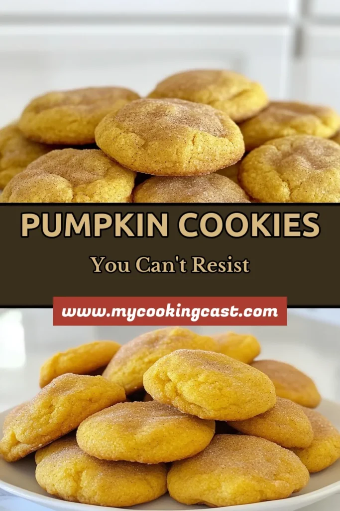 Indulge in the perfect fall treat with these Snickerdoodle Pumpkin Cookies! This easy pumpkin cookie recipe combines warm spices with soft, chewy cookie goodness, making them ideal for your autumn baking. Perfect for gatherings or cozy nights at home, these cinnamon sugar cookies are sure to impress. Try making these delightful fall cookie recipes today and share the joy! Save this recipe for later! #SnickerdoodlePumpkinCookies #PumpkinCookieRecipe #FallBaking #EasyPumpkinCookies