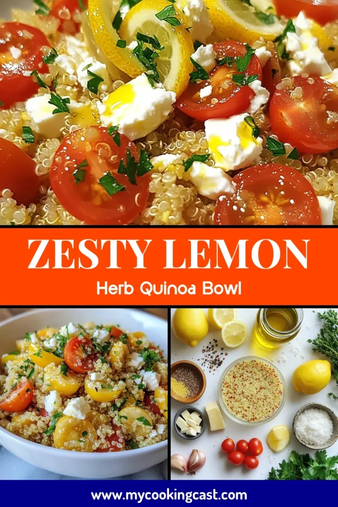 Discover the vibrant flavors of Lemon Herb Quinoa, a delightful vegetarian quinoa dish that’s perfect for any meal! This easy quinoa salad recipe features fresh lemon zest and aromatic herbs, making it a standout in healthy quinoa recipes. Serve it warm or chilled for a tasty and nutritious option. Ready to elevate your meals? Try this Lemon Herb Quinoa today! #HealthyRecipes #Quinoa #Vegetarian #EasyRecipes